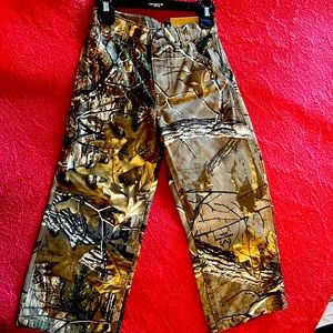 Boys Carhartt camo pants